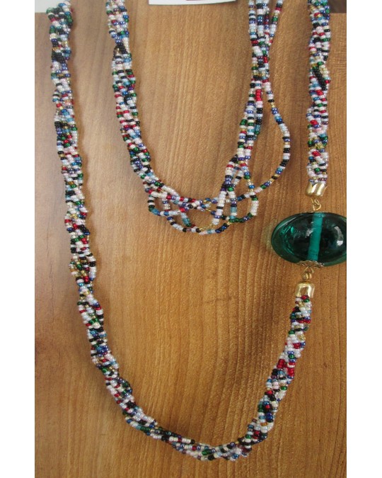 Collier en perles de verre de Murano